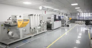 Laboratory equipment used to check material durability and color accuracy