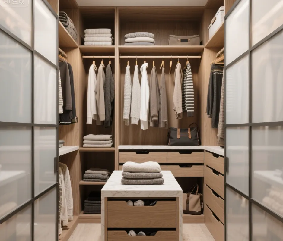modern cabinet storage layout