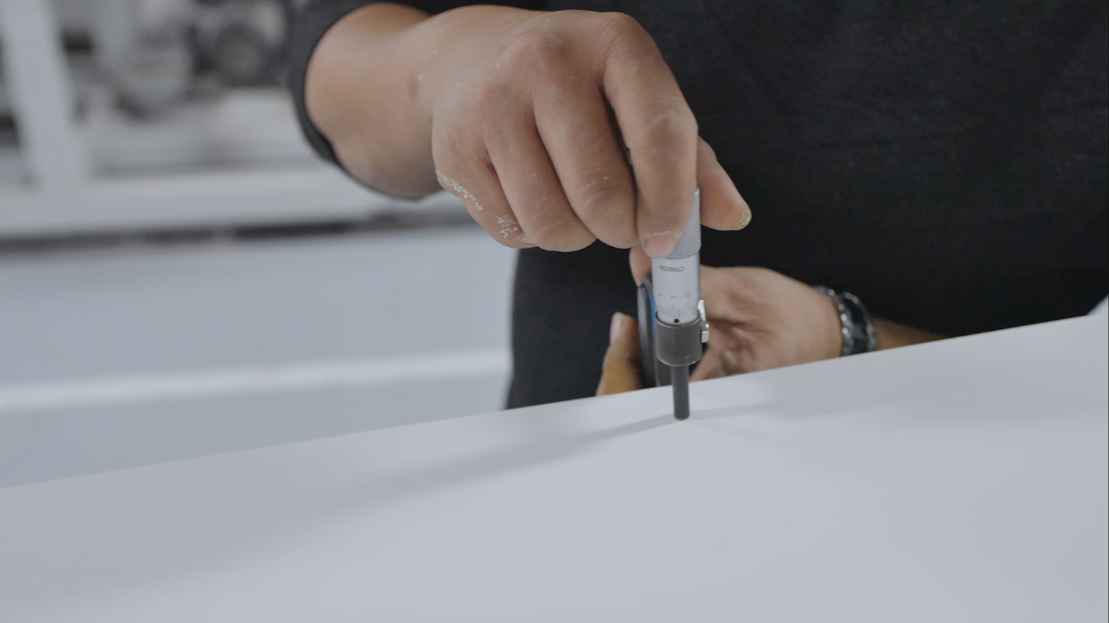 Color aberration testing in the manufacturing process