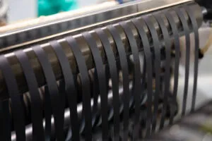 ABS edge banding extrusion process compounding embossing slitting